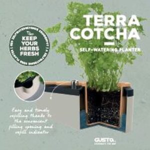 TerraCotcha zelfwatergevende kruidenpot