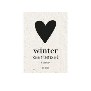 Winter Kaartenset + houder