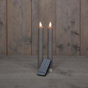 Wax candles (2 st.) met afstandsbediening